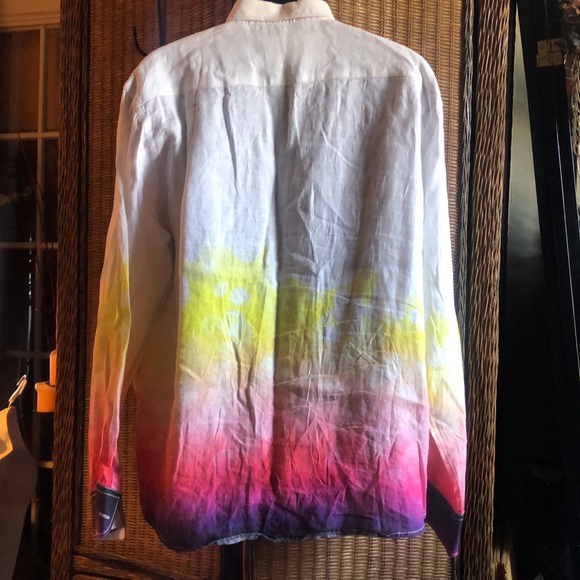 DAVID SMITH AUSTRALIA- 2XL Colorful Art on Linen (NWOT) - Picture 5 of 11